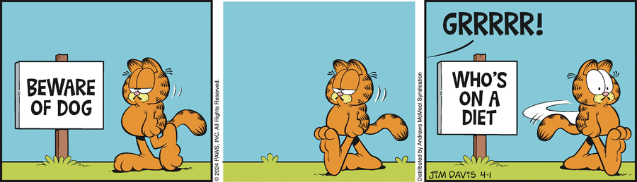 Garfield, April 1, 2024