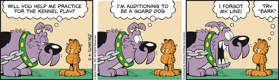 Garfield, April 3, 2024
