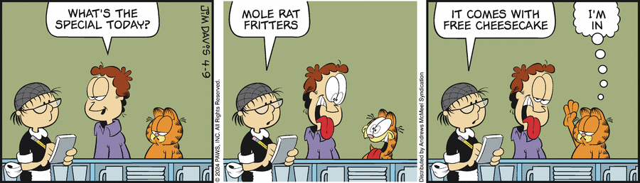 Garfield, April 9, 2024