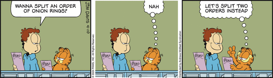 Garfield, April 10, 2024