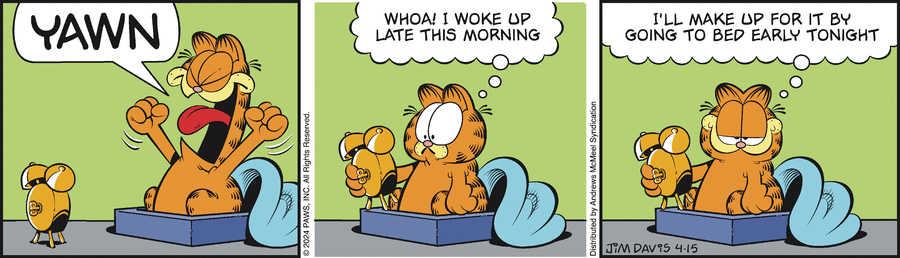 Garfield, April 15, 2024