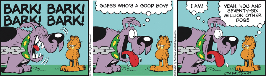 Garfield, April 17, 2024