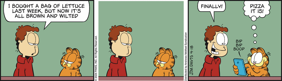 Garfield, April 18, 2024