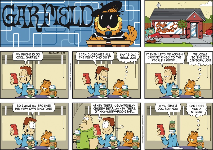 Garfield, April 21, 2024
