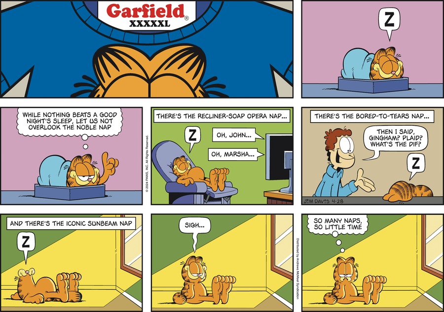 Garfield, April 28, 2024