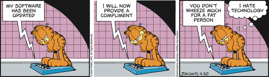 Garfield, April 30, 2024