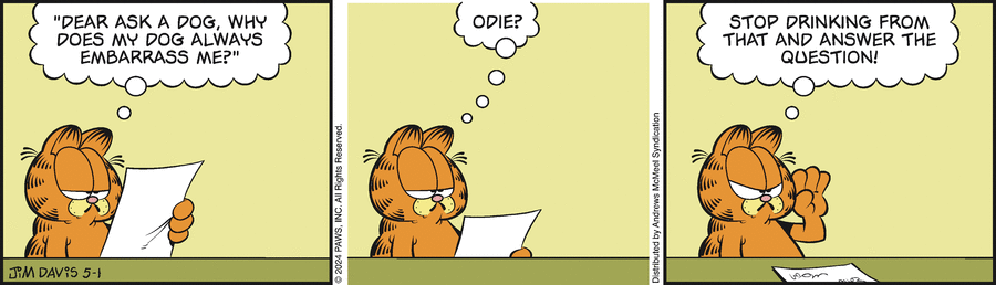 Garfield, May 1, 2024