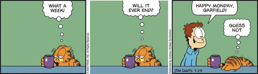 Garfield, July 29, 2024