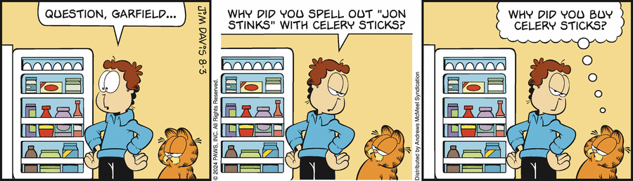 Garfield, August 3, 2024