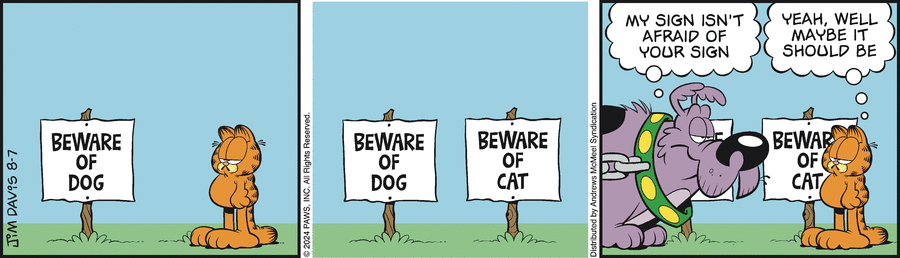 Garfield, August 7, 2024