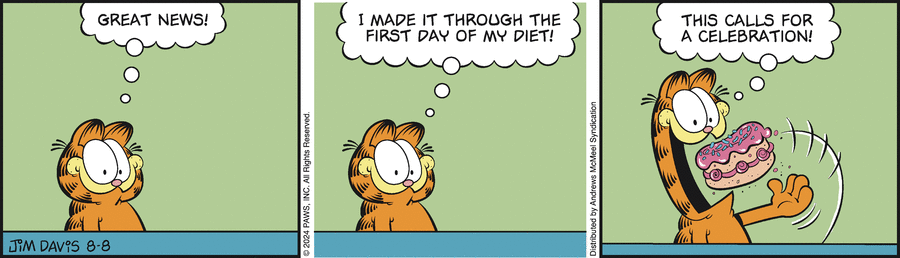 Garfield, August 8, 2024