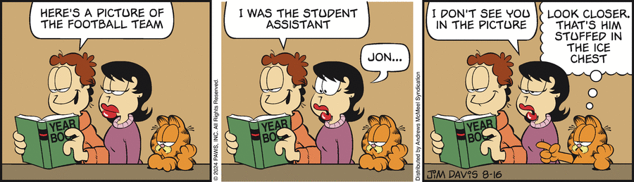 Garfield, August 16, 2024