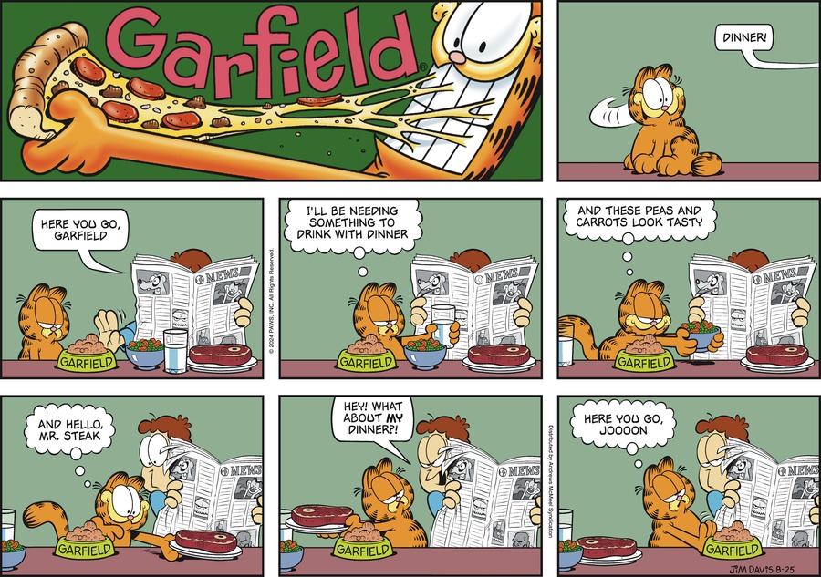 Garfield, August 25, 2024