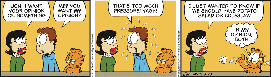 Garfield, September 20, 2024