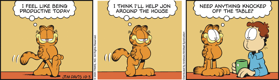 Garfield, October 3, 2024