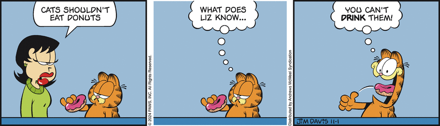 Garfield, November 1, 2024