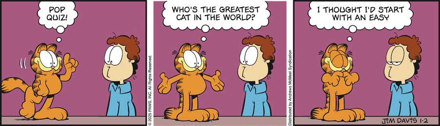 Garfield, January 2, 2025
