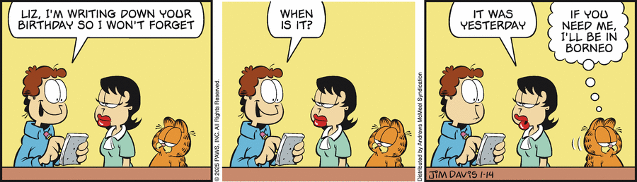 Garfield, January 14, 2025