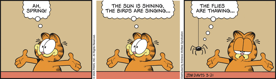 Garfield comic strip for Friday, March 21, 2025