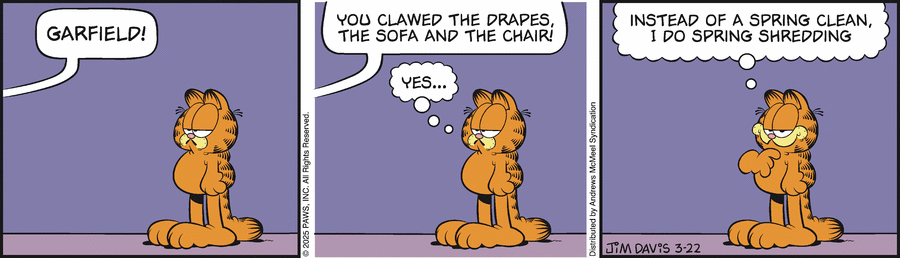 Garfield, March 22, 2025