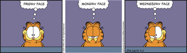 Garfield comic strip for Wednesday, April 2, 2025