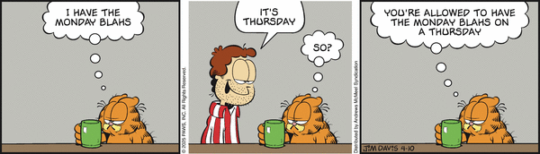 Garfield, April 10, 2025