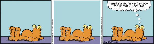 Garfield comic strip for Monday, April 21, 2025