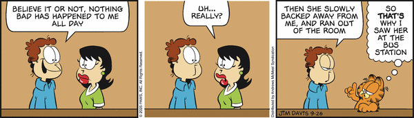Garfield, September 26, 2025