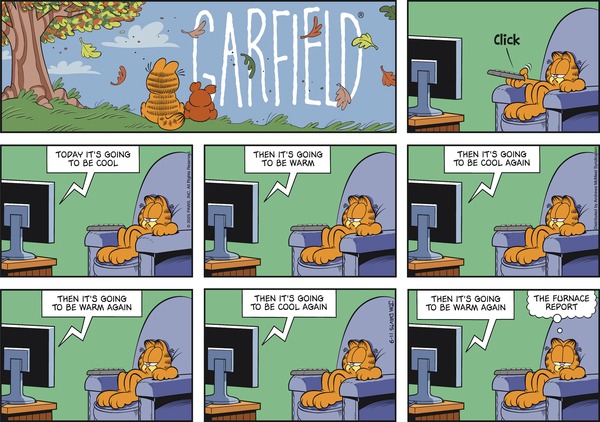 Garfield comic strip for Sunday, November 9, 2025