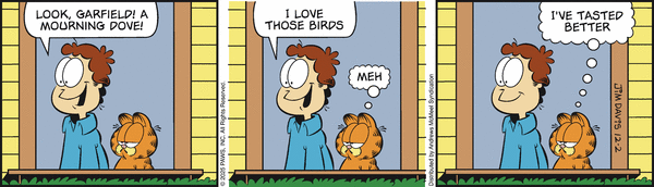 Garfield comic strip for Tuesday, December 2, 2025