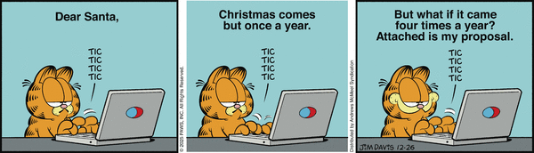 Garfield, December 26, 2025