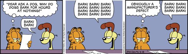 Garfield, March 18, 2026