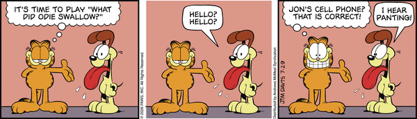 Garfield comic strip for Wednesday, July 29, 2026