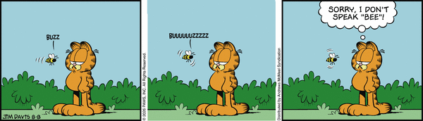 Garfield comic strip for Saturday, August 8, 2026