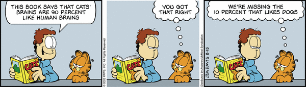 Garfield comic strip for Saturday, August 15, 2026