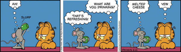 Garfield comic strip for Tuesday, August 25, 2026