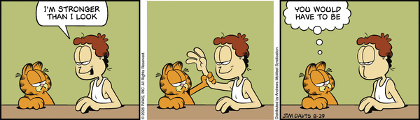 Garfield comic strip for Saturday, August 29, 2026
