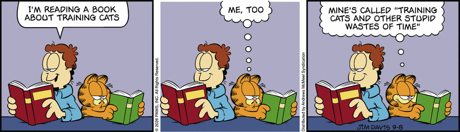 Garfield comic strip for Tuesday, September 8, 2026