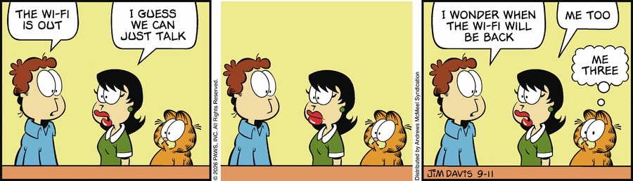 Garfield comic strip for Friday, September 11, 2026