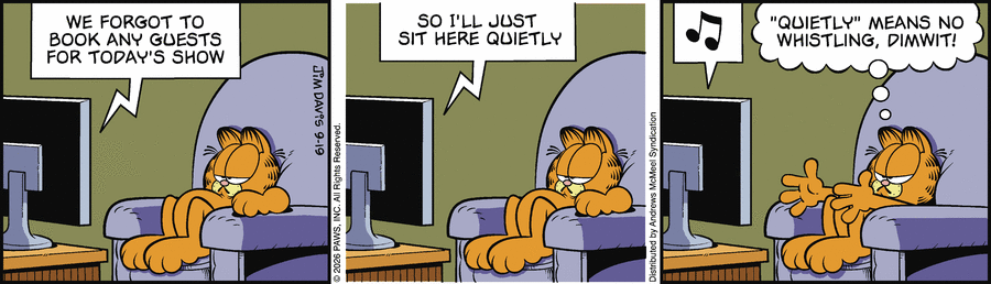 Garfield comic strip for Saturday, September 19, 2026