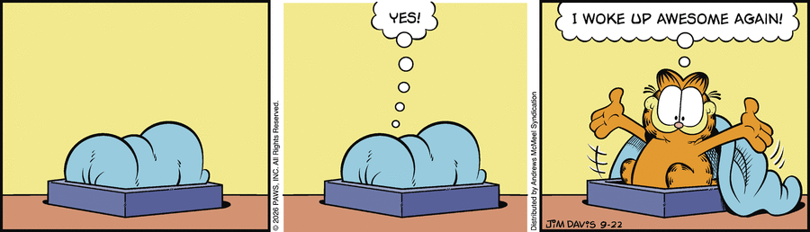 Garfield comic strip for Tuesday, September 22, 2026
