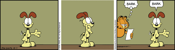 Garfield comic strip for Wednesday, October 7, 2026