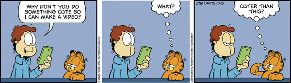 Garfield comic strip for Thursday, October 8, 2026